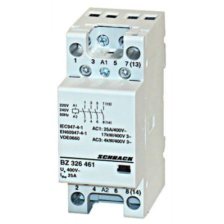 Contactor modular 2UH, 25A, 4ND, 230VAC Schrack